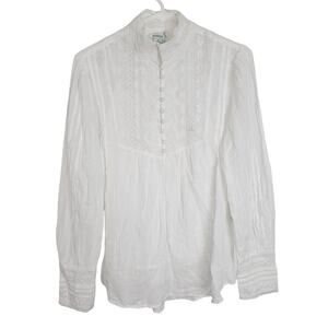 Sundance White Lace Blouse